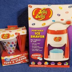 VTG Jelly Belly Lot! Electric & Portable Ice Shavers With Extra Cups! New!