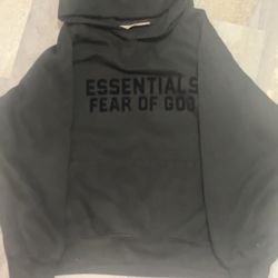 Black essentials fear of God hoodie Size M