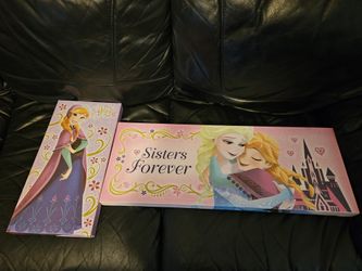 Disney Frozen Anna & Elsa Wall Canvas Art Hangings