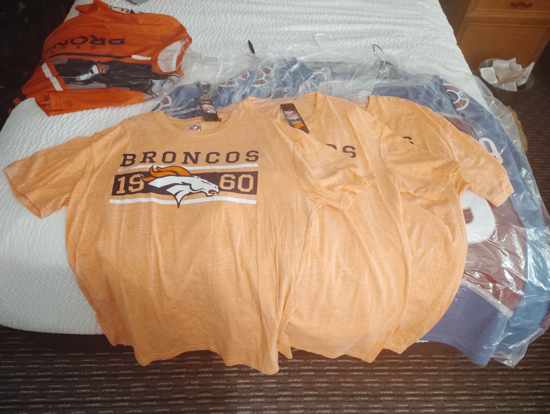 NFL official team apparel t-shirts