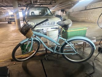 Blue adult bike