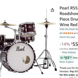 Pearl Drum Set COMPLETE KIT – Brand New – $420 (SAVE $140+)