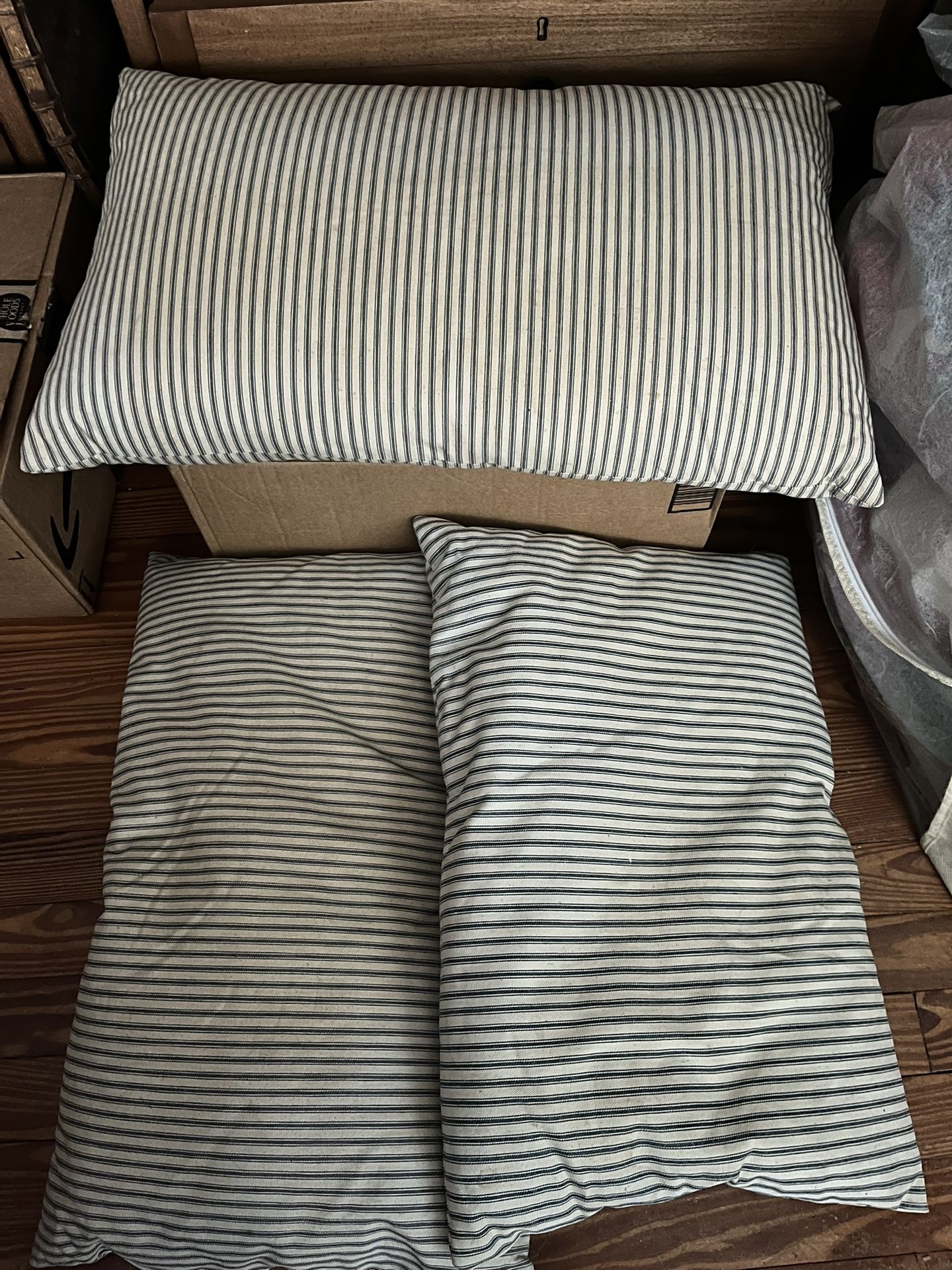 3 Old Feather Pillows