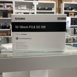 Sigma 10-18mm F2.8 DC DN Canon RF Mount