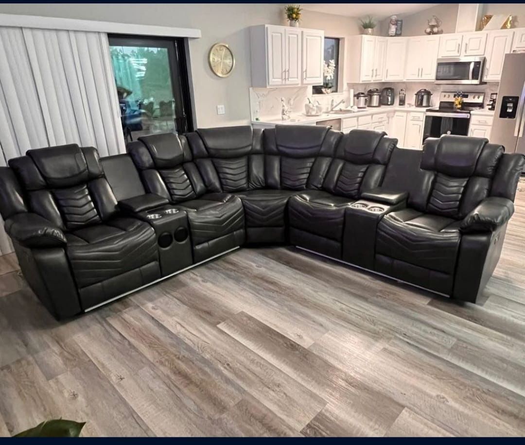 Recliner Sectional Sofa - Sofá Reclinable