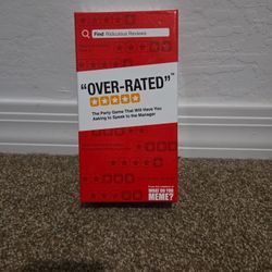 Over-rated Card Game