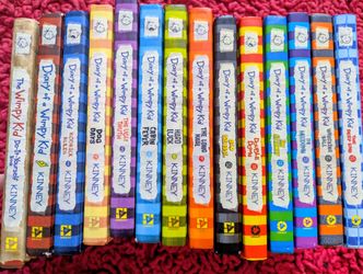 14 Diary Of A Wimpy Kid Hard Cover Books Series with Box and extra Book Kids Comic books