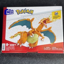 Sealed Charizard Mega Blocks Set With Poke ball Pin Inside