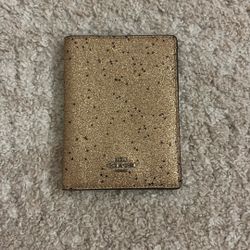 Coach Star Gold Glitter Travel Passport Wallet