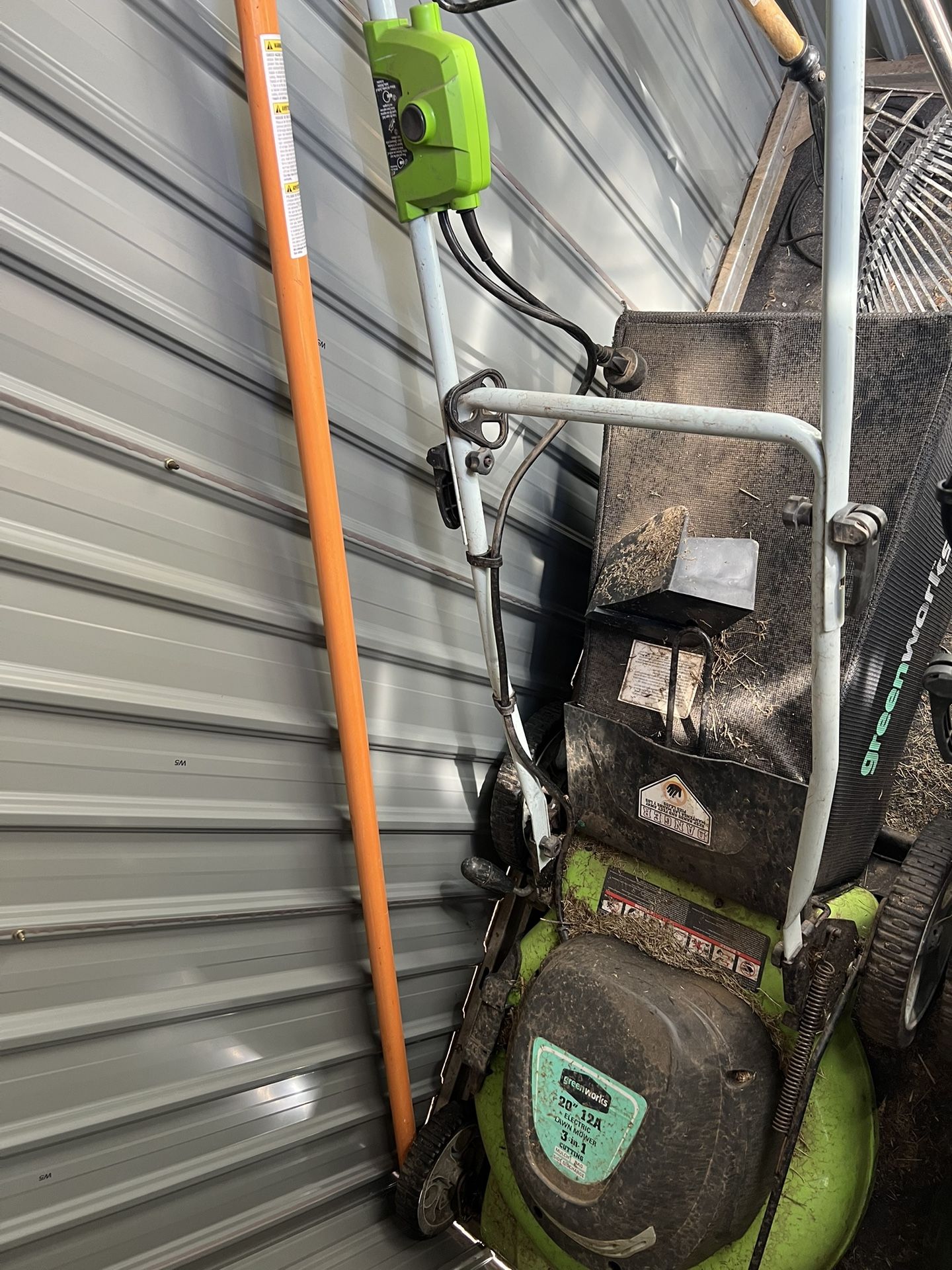 Green Works Plug In Electric Lawn Mower