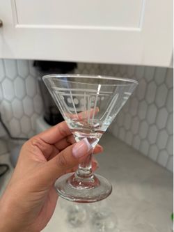 Princess house Martini Style Shot glasses set of 4