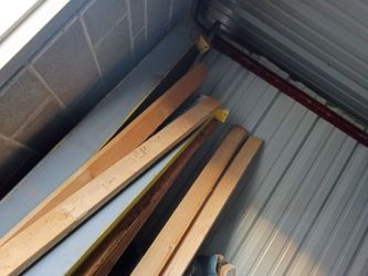 Big industrial type shelfno ply wood and some 2x4s
