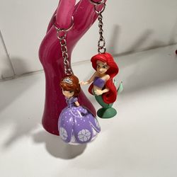 Ariel the little mermaid keychain  2 pieces
