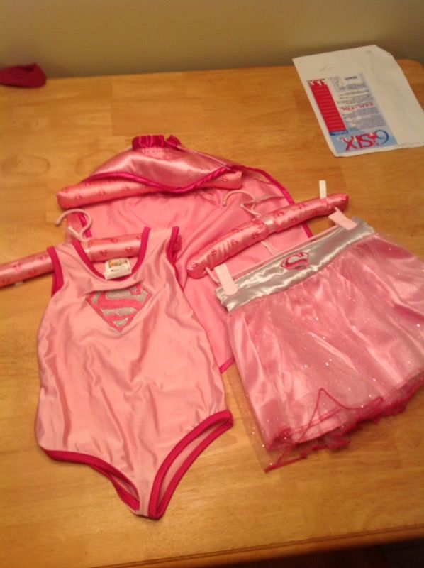 4t-5t super girl outfit worn once