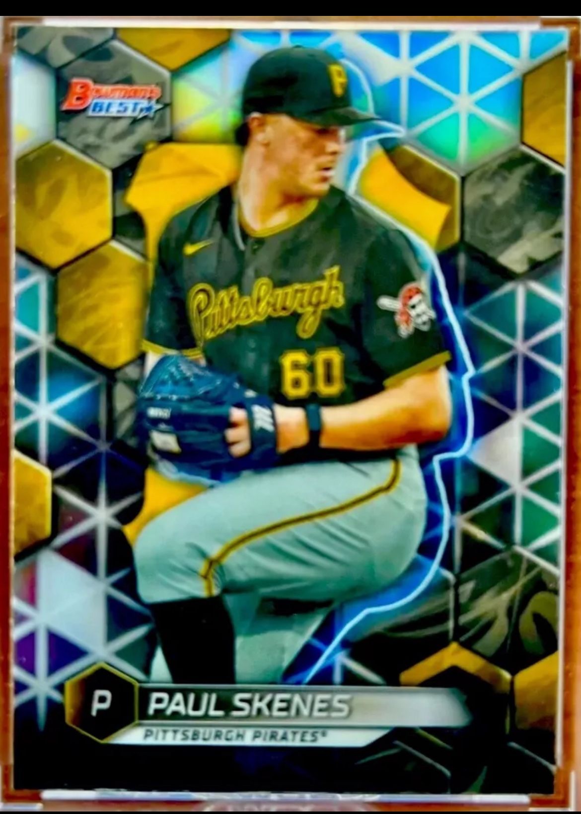 🔥2 CARD LOT 🔥 Paul Skenes Refractor Bowman’s Best