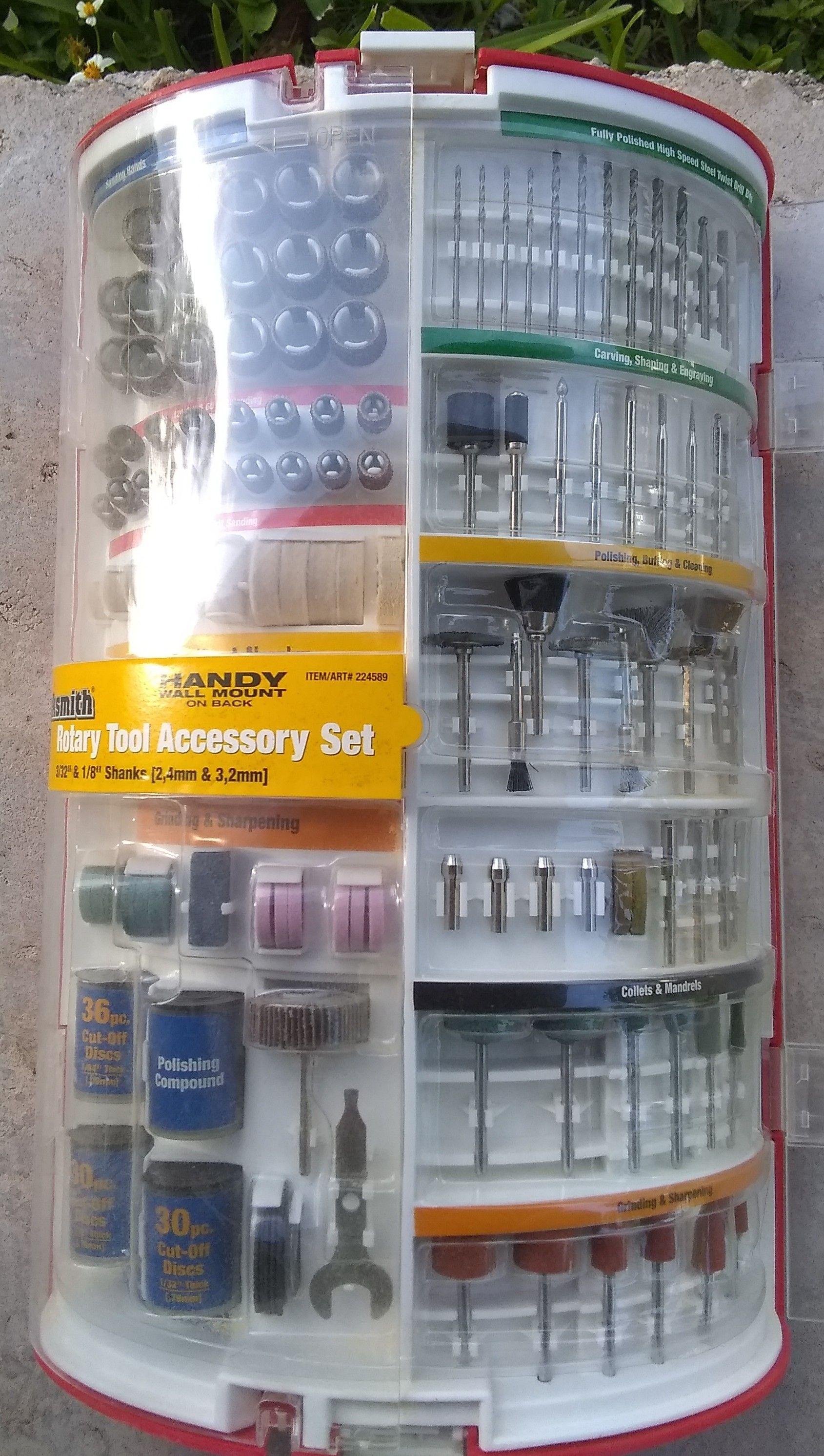 Worksmith 217-piece rotary tool (Dremel) accessory kit. New in box