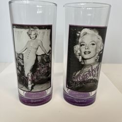 Two High Glasses Cocktail Marilyn Monroe Signed 