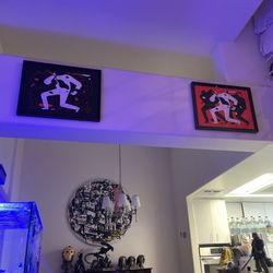 Cleon Peterson Prints Museum Framed 2/3