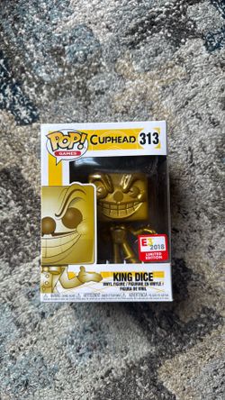 Funko Pop Cuphead King Dice Gold E3 2018 Limited Edition #313 Vinyl Figure