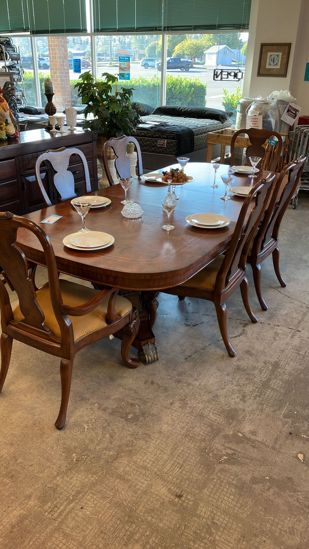 Large Dining Table And 6 Chairs.  