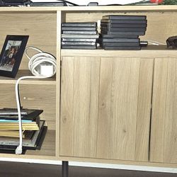 55" Modern Buffet Cabinet with Sliding Doors