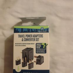 Travel Power Adapters And Converter Set 