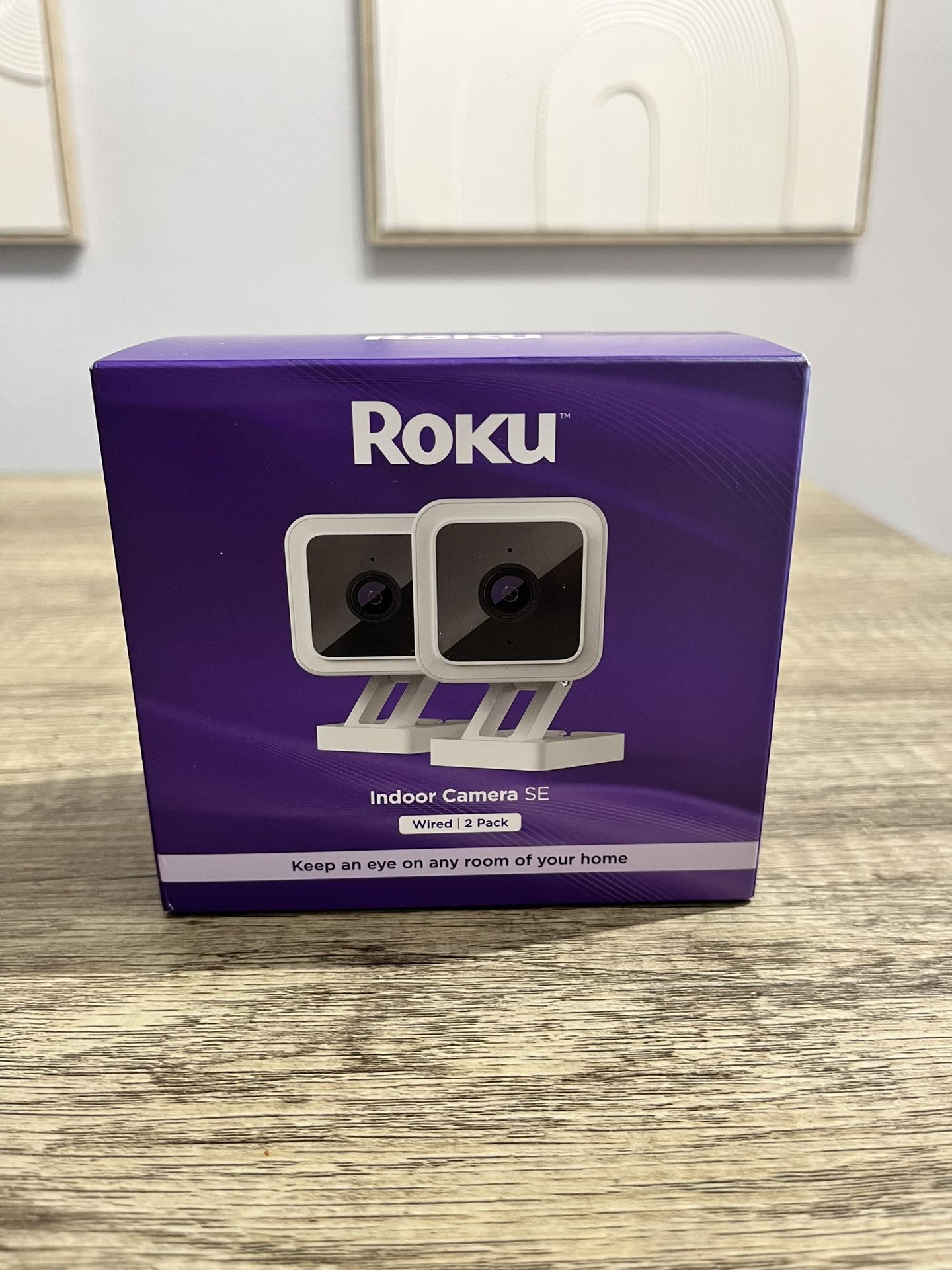 Roku Indoor Camera for Home Security, 2-Pack