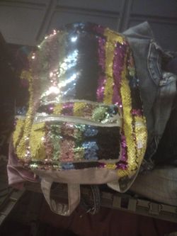 Glittery Mini Backpack