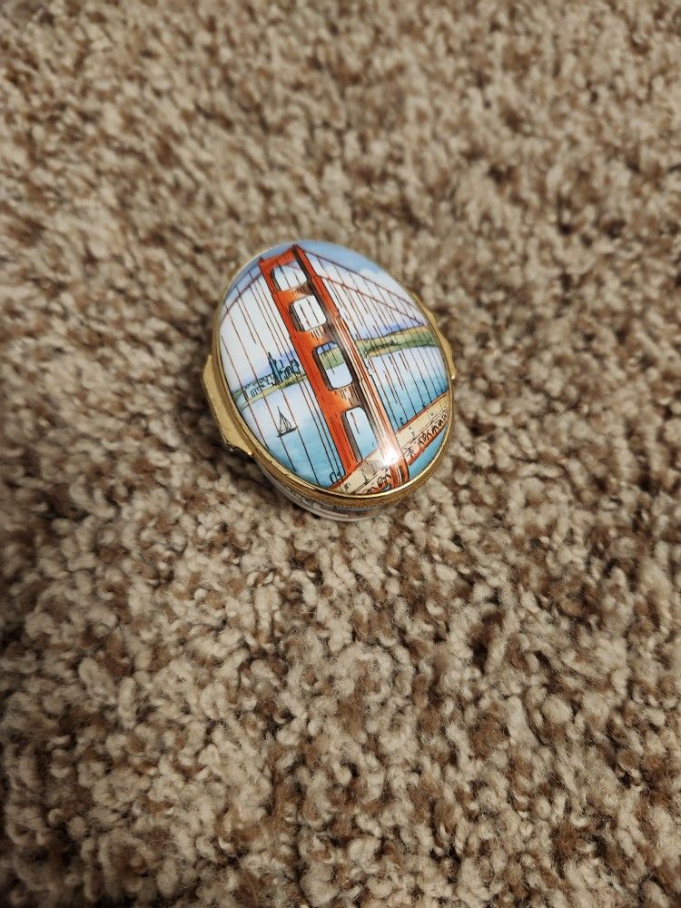 Tiffany & Co. Golden Gate Bridge 50th Anniversary Trinket Box