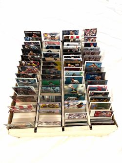 Great condition, good collection of multiple sports trading cards, around 2800 cards.