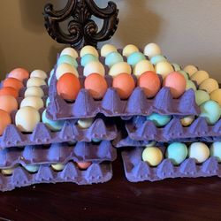 Easter confetti Color Egg Trays
