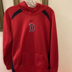 YOUTH Sz 20 / MEN’S SMALL Boston Red Sox Dri-FIT Pullover Hoodie w/ Front Kangaroo Pocket