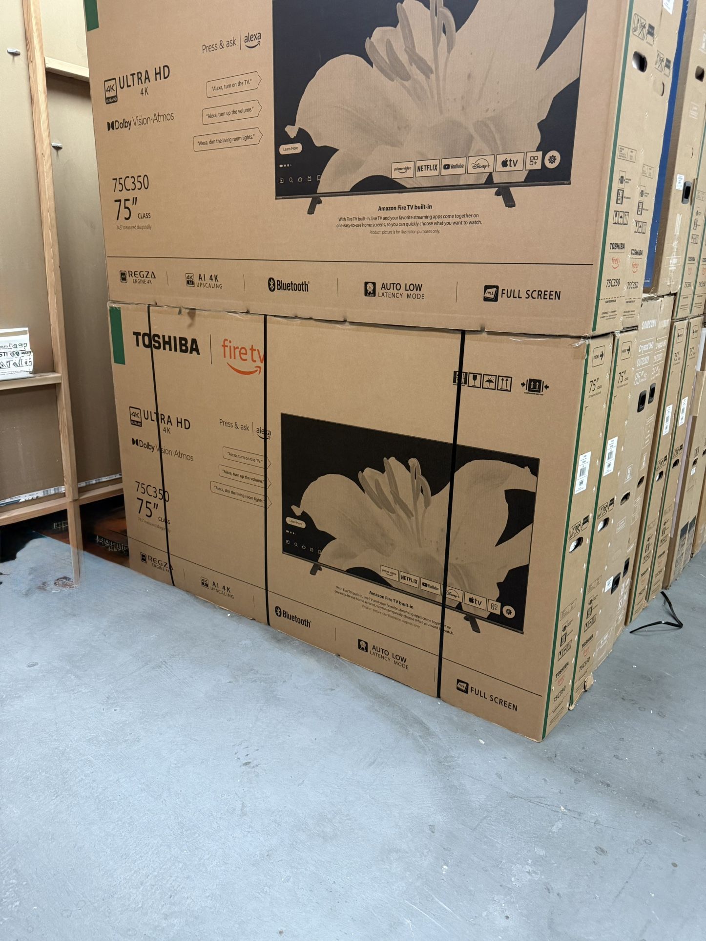 75” TOSHIBA 4K HDR SMART FIRE TV