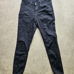 Levi Strauss Signature Mid Rise Skinny Jeans Black Women’s 27x30