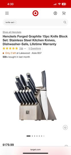 Henckels 15 Piece Knife Block Set