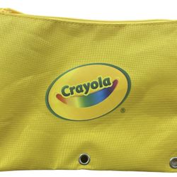 Crayola Yellow Pencil Pouch With Zipper 