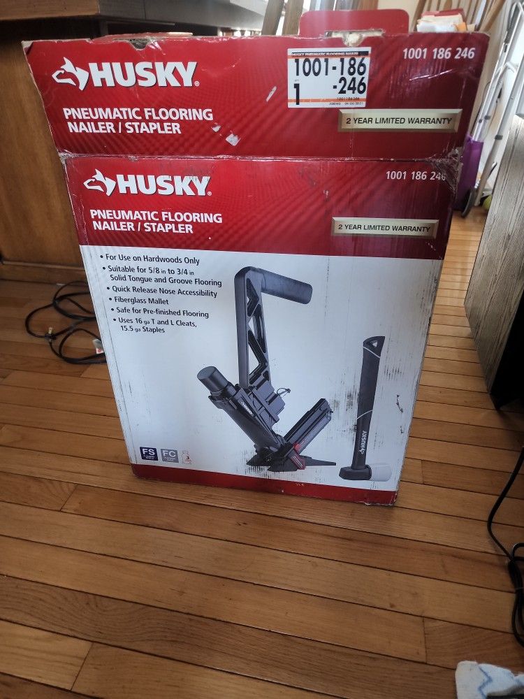 Husky Pneumatic Flooring Nailer/Stapler