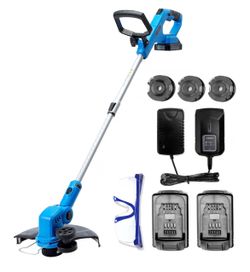Weed Wacker Battery Powered, 20V Cordless String Trimmer & Edger