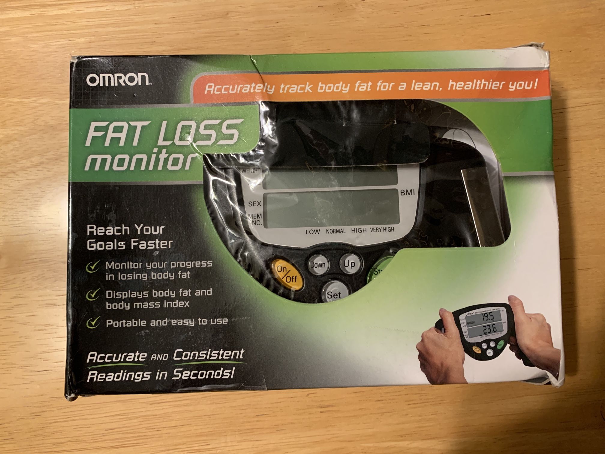 Omron Body Fat Loss Monitor Handheld HBF-306CN