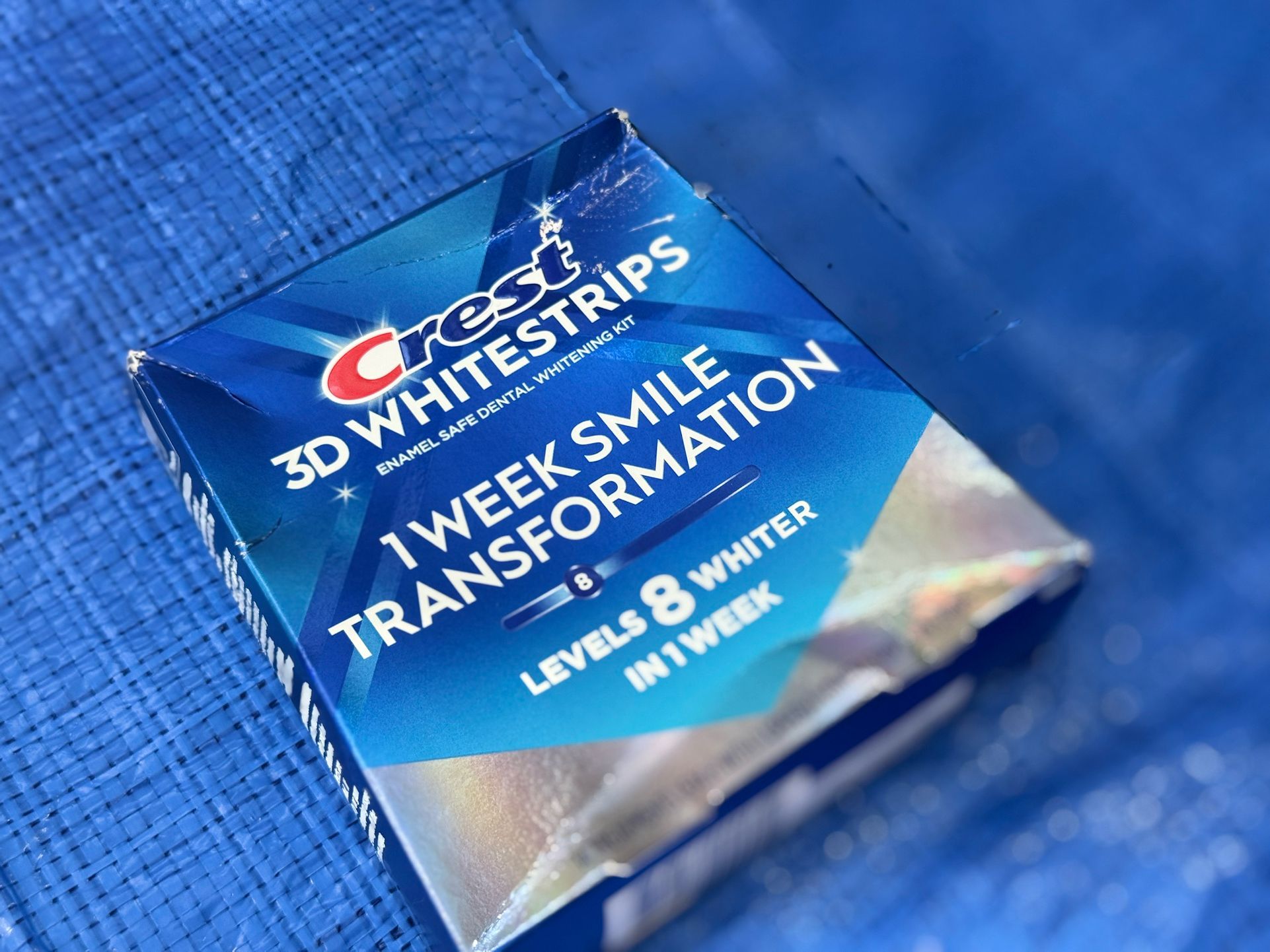 Crest 3D Whitestrips, Glamorous White, Level 8 (28 Strips/ 14 Treatments For Both Upper And Lower)