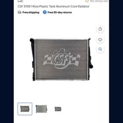 CSF 3709 1 Row Plastic Tank Aluminum Core Radiator