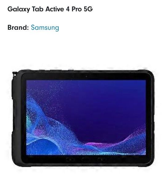 Samsung Galaxy Active Tab Pro 5g