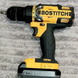 Bostitch Drill/Driver And 18v Lithion Battery No Charger