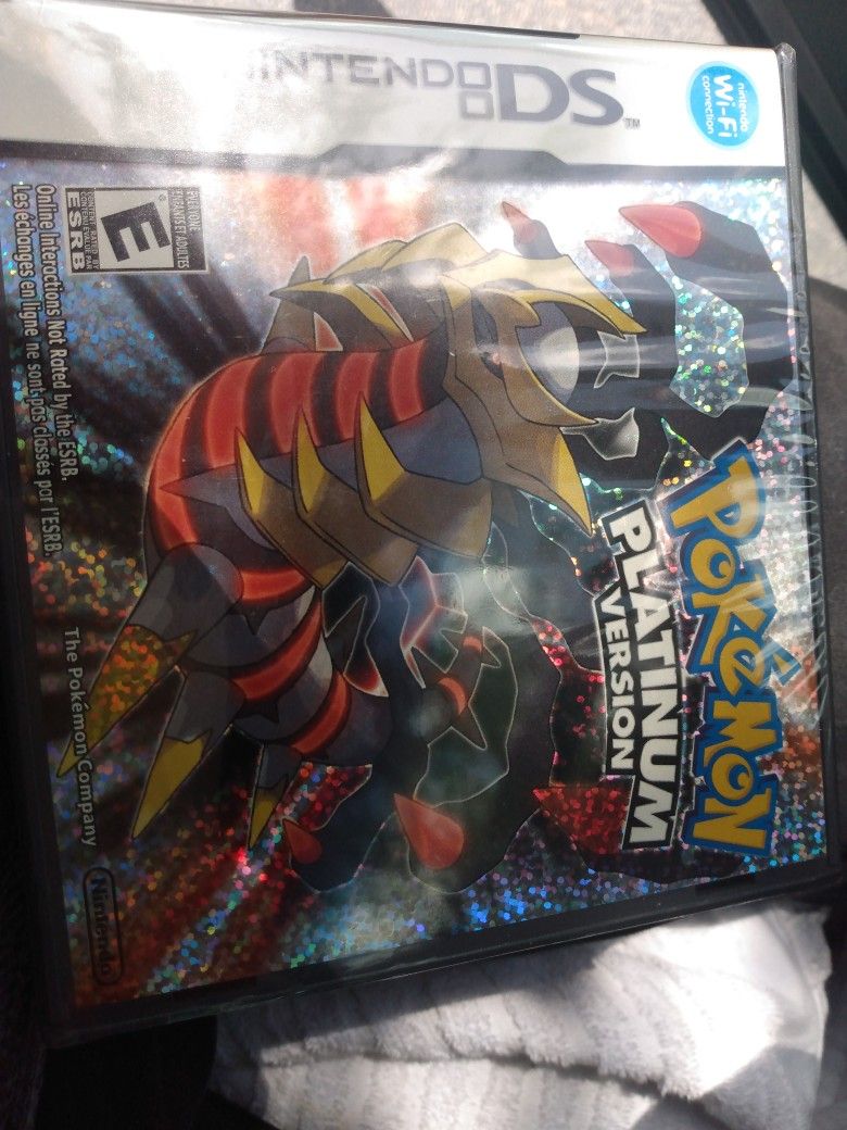 Unopened Nintendo DS Pokemon Platinum Version Reproduction Game Game Cause And Manual Unopened