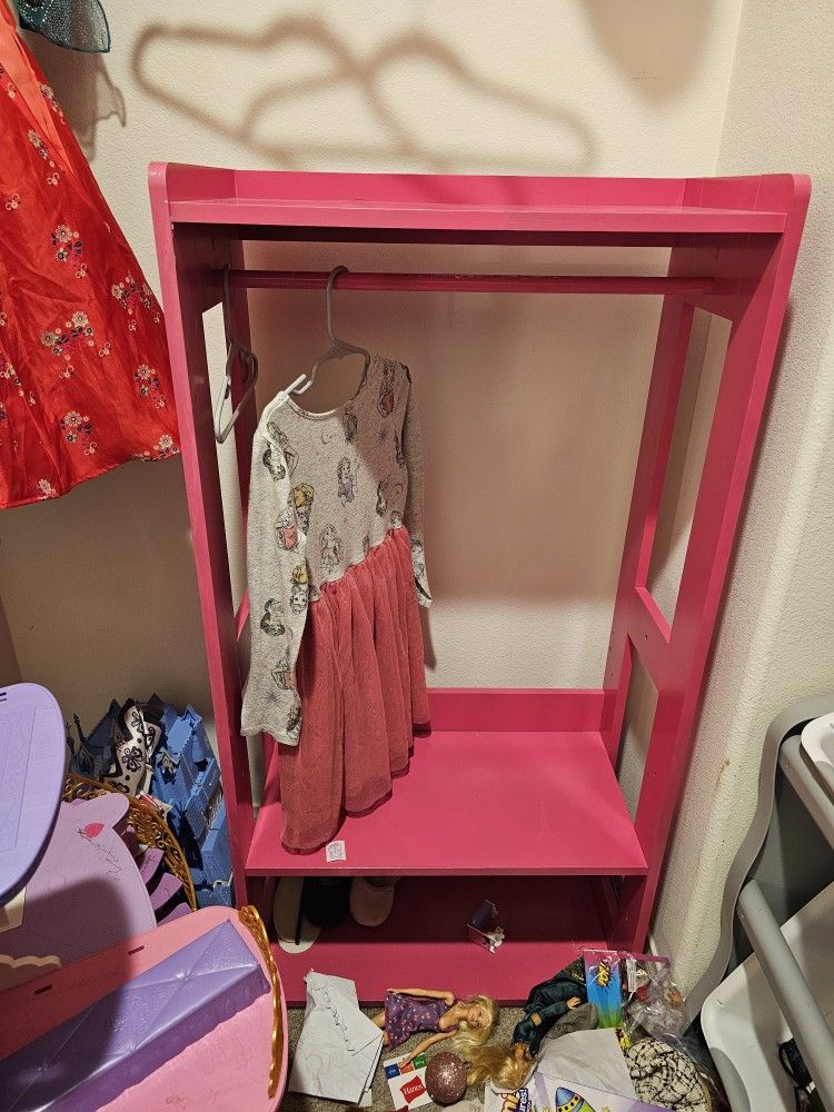 kids pink dresser