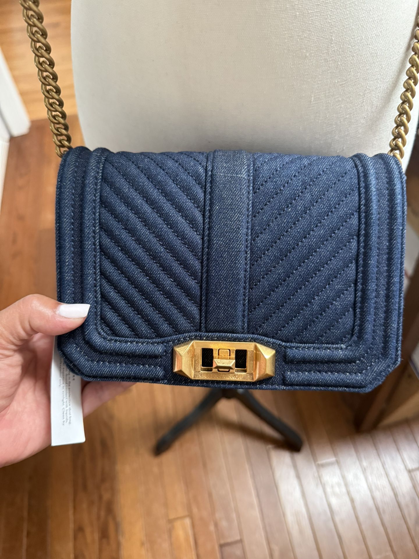 NWT Rebecca Minkoff Denim & Leather Crossbody