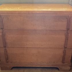  Vintage Dresser Maple Solid Wood 3 Drawer Circa 1960’s