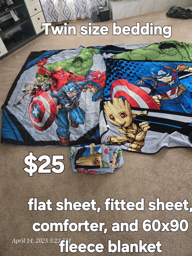 Marvel Twin Bedding