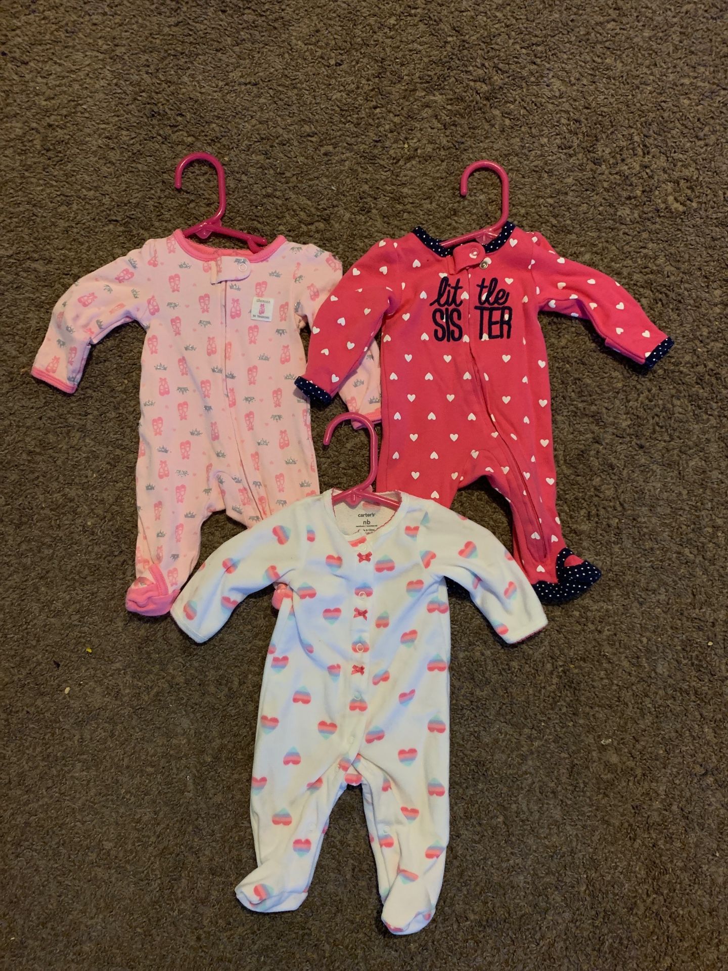 Baby girl onesie size Newborn