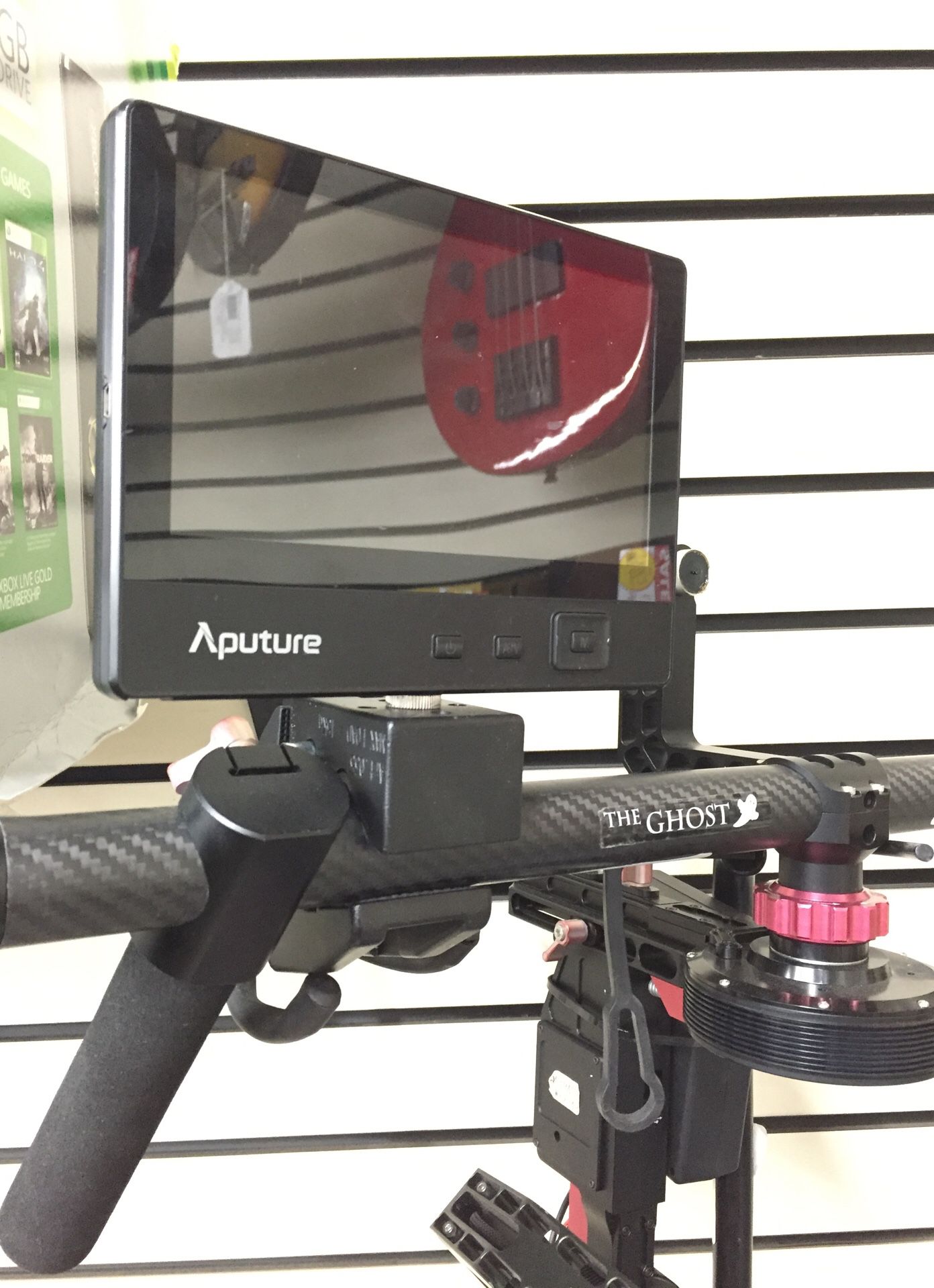 The Ghost Pro II gimbal stabilizer with Aputure display